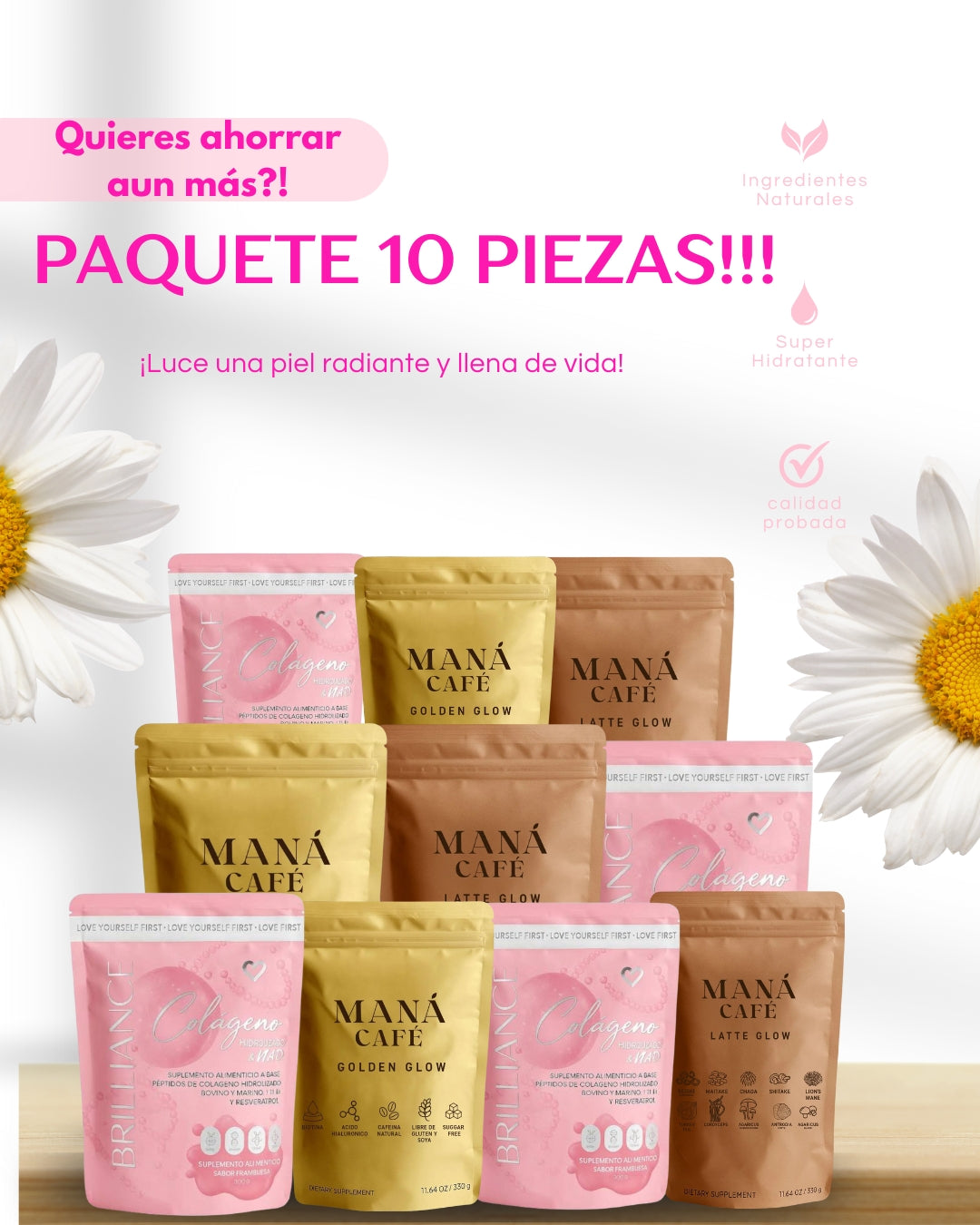 Paquete Mayoreo MANÁ | 10 piezas por $4300 MXN + Envío gratís 🚛